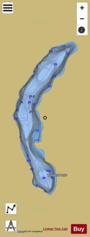 Longbow Lake depth contour Map - i-Boating App