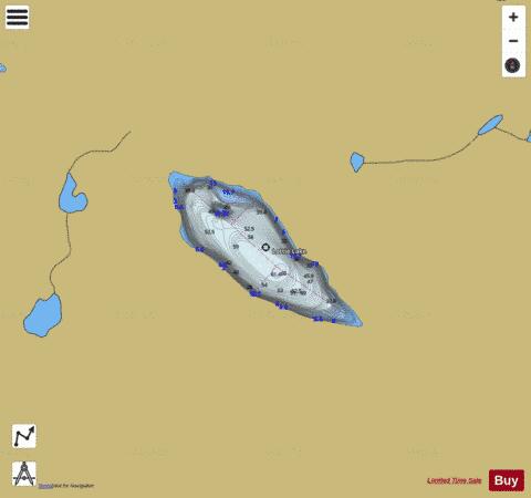 Lottie Lake depth contour Map - i-Boating App