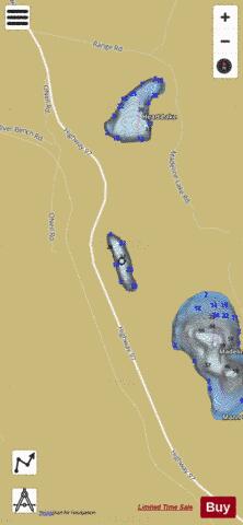 Madelaine # 3 Lake depth contour Map - i-Boating App