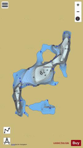 Merton Lake depth contour Map - i-Boating App