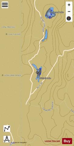Mitchell Lake depth contour Map - i-Boating App
