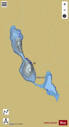 Mollice Lake depth contour Map - i-Boating App