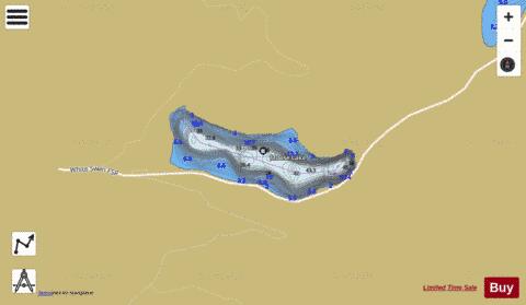 Moose  (Alces) Lake depth contour Map - i-Boating App