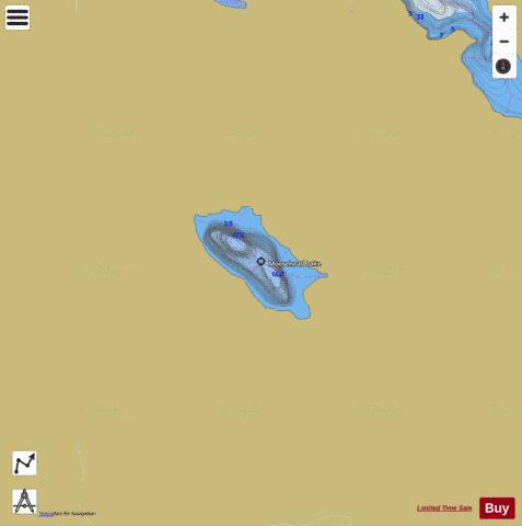 Moosehead Lake depth contour Map - i-Boating App