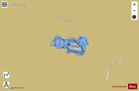 Mowson Pond depth contour Map - i-Boating App