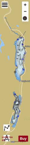 Moyie Lake depth contour Map - i-Boating App