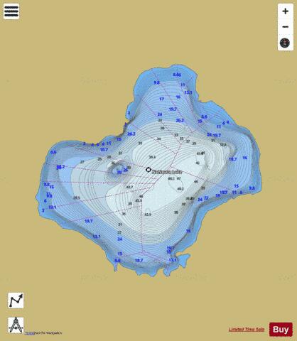 Nahlouza Lake depth contour Map - i-Boating App