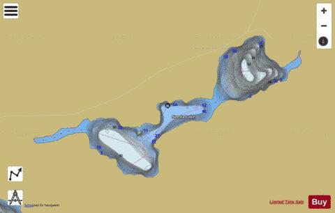 Needa Lake depth contour Map - i-Boating App
