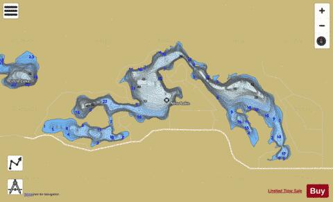 Ness Lake depth contour Map - i-Boating App