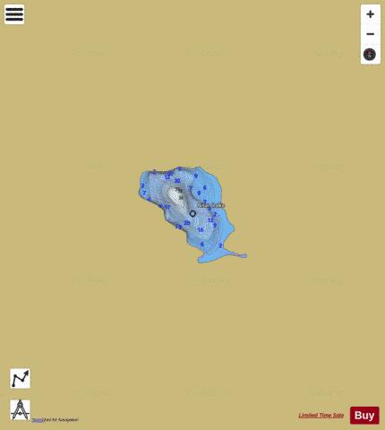 Nilan Lake depth contour Map - i-Boating App
