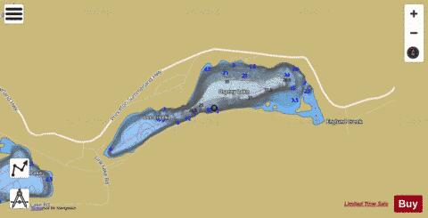Osprey Lake depth contour Map - i-Boating App