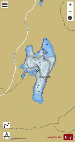 Pachena Lake depth contour Map - i-Boating App