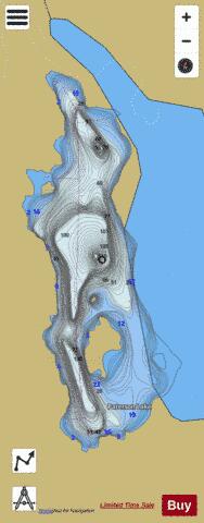 Paterson Lake depth contour Map - i-Boating App