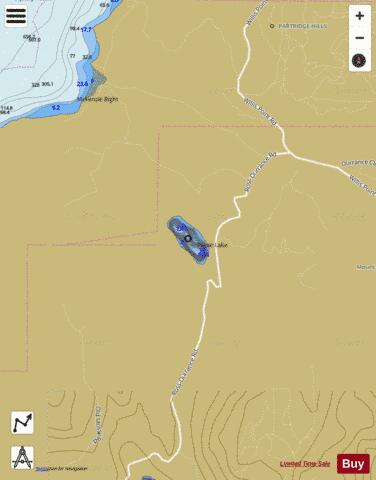 Pease Lake depth contour Map - i-Boating App