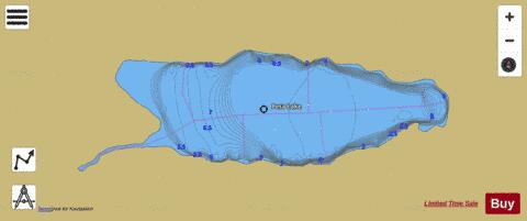 Peta Lake depth contour Map - i-Boating App