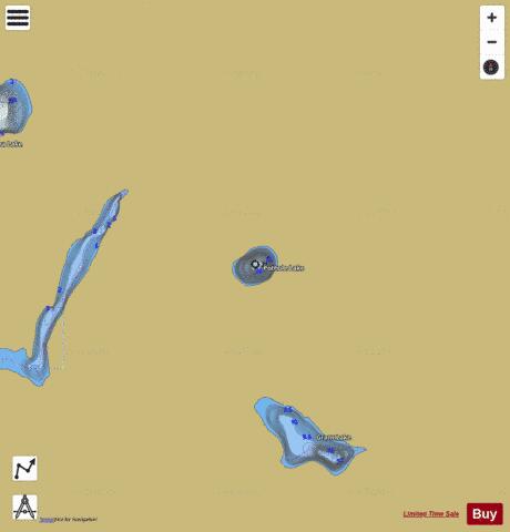 Pothole Lake depth contour Map - i-Boating App