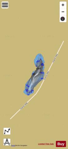 Rooney Lake depth contour Map - i-Boating App