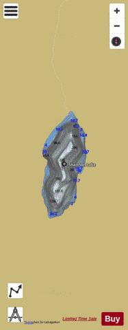 Shannon Lake depth contour Map - i-Boating App