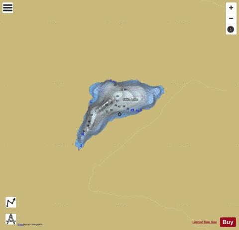 Shiko Lake depth contour Map - i-Boating App