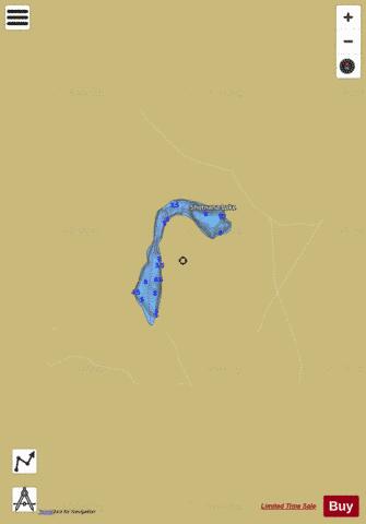 Shotnana Lake depth contour Map - i-Boating App