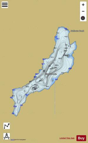 Sigutlat Lake depth contour Map - i-Boating App