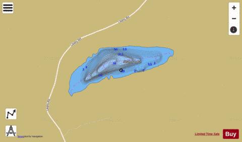Skulow Lake depth contour Map - i-Boating App