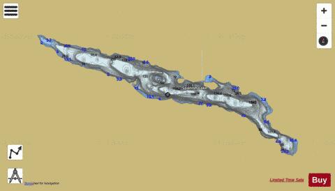 Spanish Lake depth contour Map - i-Boating App