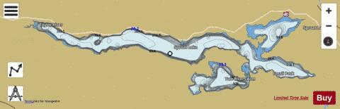 Sproat Lake depth contour Map - i-Boating App