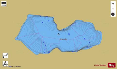 Stern Lake depth contour Map - i-Boating App