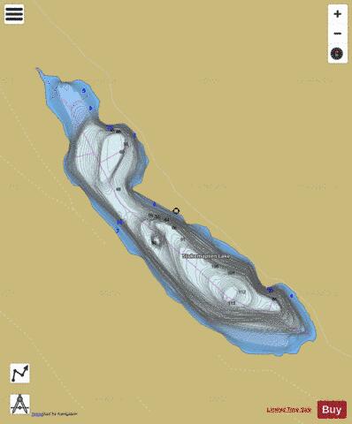 Stukemapten Lake depth contour Map - i-Boating App