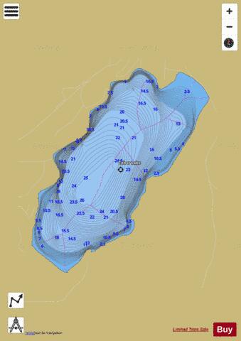 Tabor Lake depth contour Map - i-Boating App