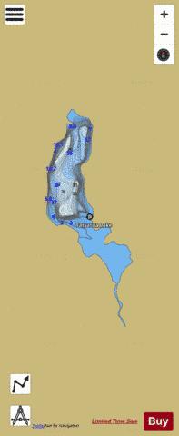 Tatsatua Lake depth contour Map - i-Boating App