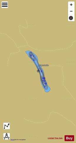 Topaz Lake depth contour Map - i-Boating App
