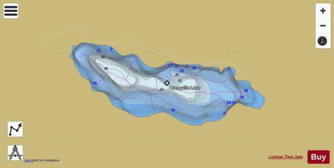 Tranquille Lake depth contour Map - i-Boating App