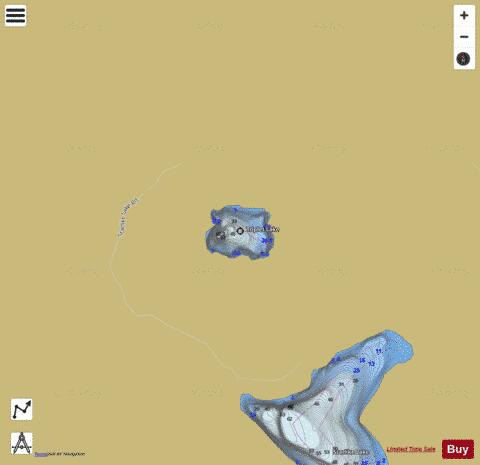 Triplet Lake depth contour Map - i-Boating App