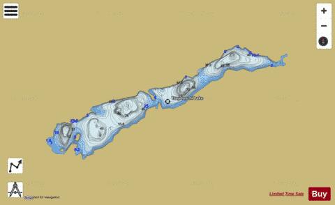 Tsaydaychi Lake depth contour Map - i-Boating App