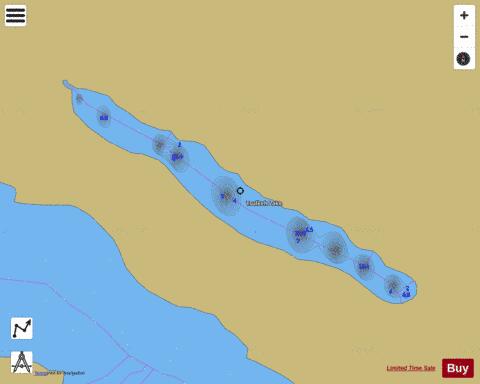 Tsulkeh Lake depth contour Map - i-Boating App