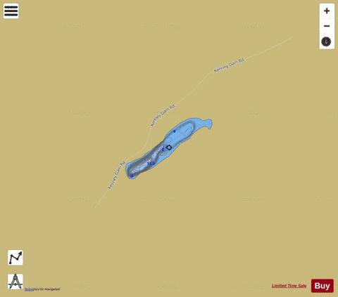 Unnamed Near Vanderhoof depth contour Map - i-Boating App