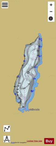 Uslika Lake depth contour Map - i-Boating App