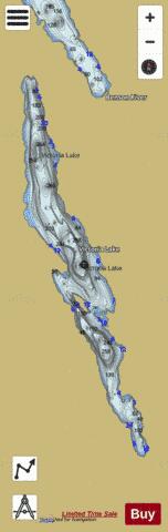 Victoria Lake depth contour Map - i-Boating App