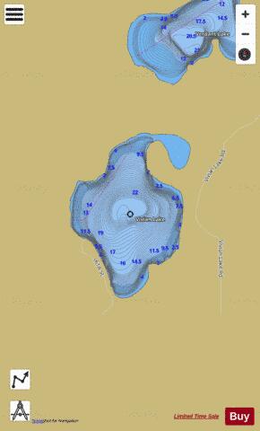 Vivian Lake depth contour Map - i-Boating App