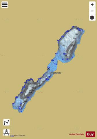 Wartig Lake depth contour Map - i-Boating App