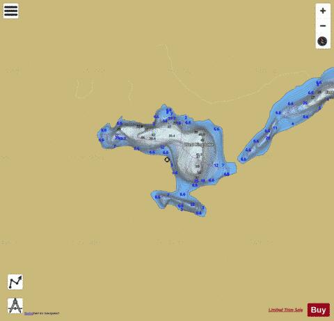 West King Lake depth contour Map - i-Boating App