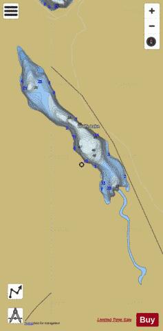 Wolfe Lake depth contour Map - i-Boating App