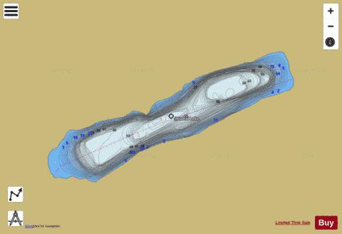 Wudtsi Lake depth contour Map - i-Boating App