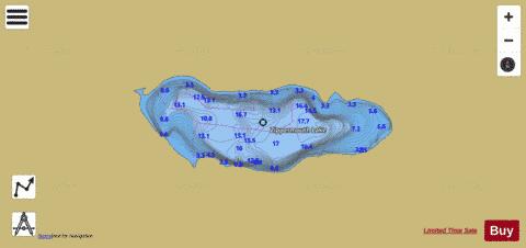 Zippermouth / Walkin Lake depth contour Map - i-Boating App