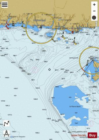 Sydney to Saint-Pierre Marine Chart - Nautical Charts App