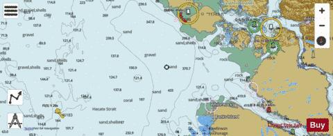 Bonilla Island to/\xE0 Edye Passage Part 2 of 4 Marine Chart - Nautical Charts App