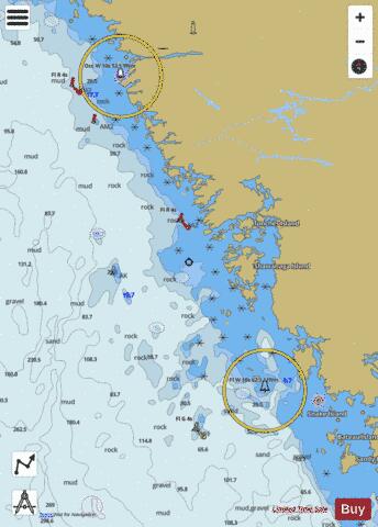 Bateau Island to Byng Inlet Marine Chart - Nautical Charts App