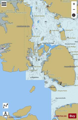 Crozier Strait and/et Pullen Strait Marine Chart - Nautical Charts App